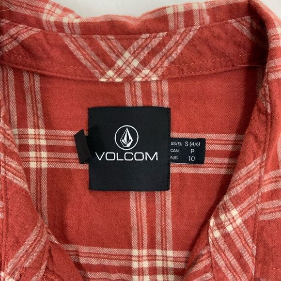Womens VOLCOM long sleeve plaid shirt - Picture 3 of 3